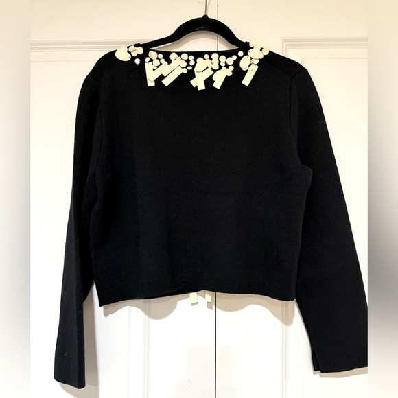 J.Crew NWT sequin tie-front cardigan in Merino wool - Picture 7 of 12